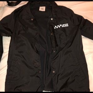 black vans windbreaker